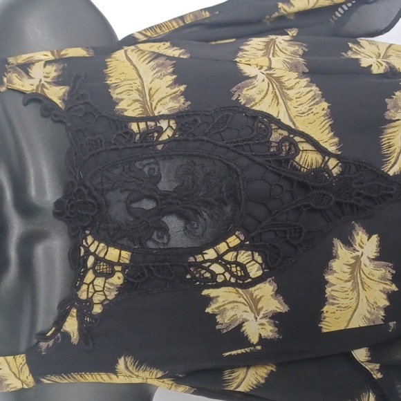 Disney Beauty and the Beast Feather Print Dress Jr M - Picture 3 of 8